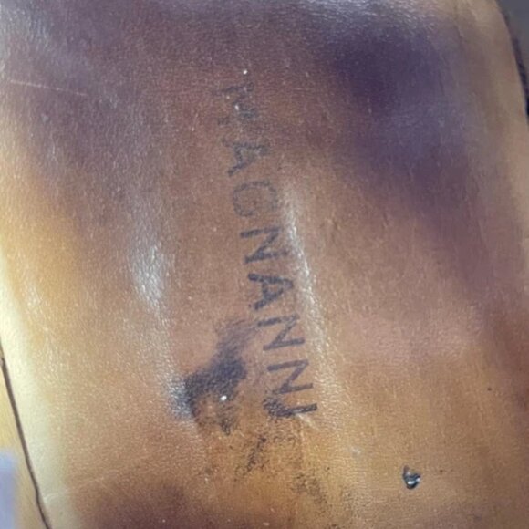 Magnanni 13317 Cap Toe Brown Leather Oxford Dress Shoes Lace up Men's Size 8.5 M - Picture 7 of 13